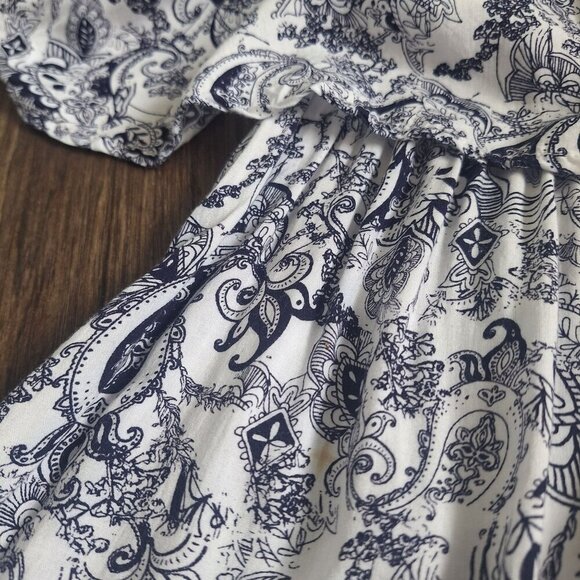 💙 Cotton On Paisley Maxi Lightweight Dress Preppy Boho Size M - Picture 7 of 10